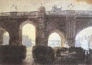 Joseph Mallord William Turner Old London bridge painting